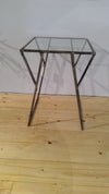 Glas Tisch Industrial Look (B)