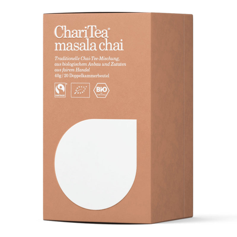 ChariTea masala chai Doppelkammerbeutel 20 x 2g